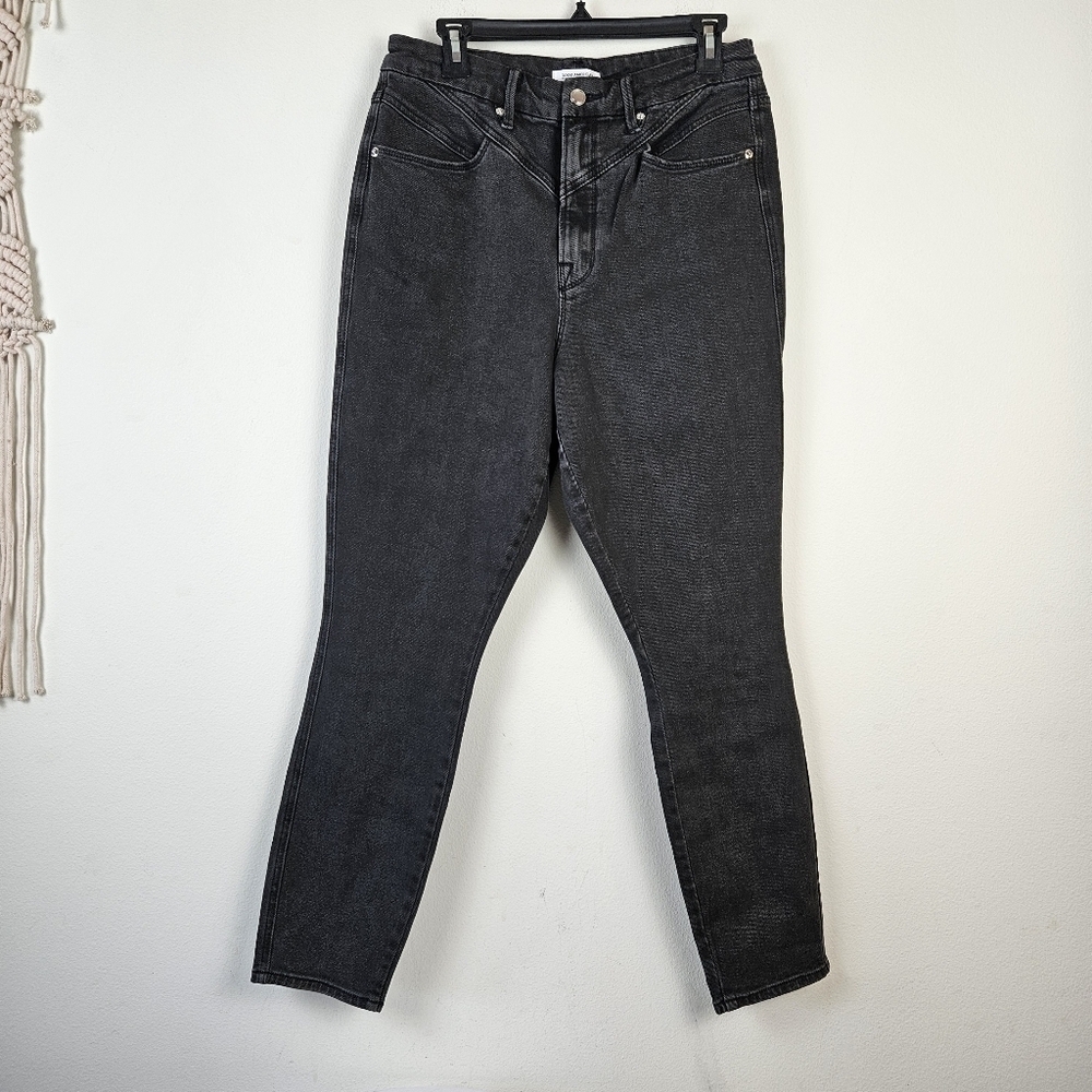 GOOD AMERICAN Good Curve Jeans Size 14/32 Black063